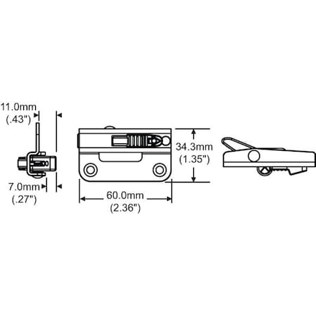 Strybuc LH ANGEL VENTLOCK WHITE 50-1353-M56W-LH